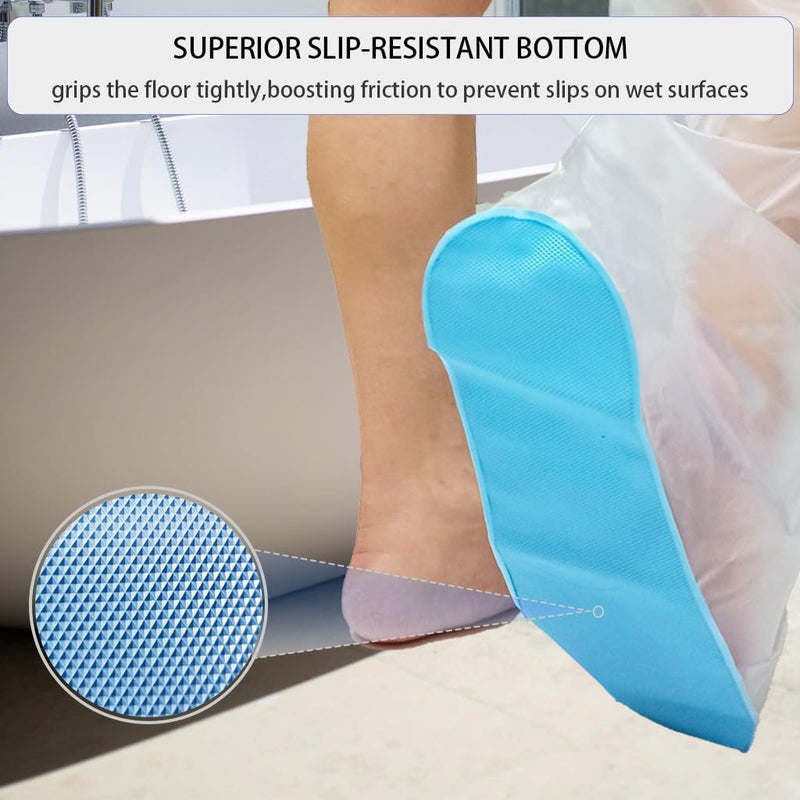VerdGath Non-Slip Waterproof Extra Wide Leg Cast Cover for Shower - Protector for Surgery Wounds, Bandage, Large Cast, Knee Immobilizer/Brace, Walking Boots (30 in. Long) - Image 3